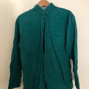 Vintage teal denim shirt